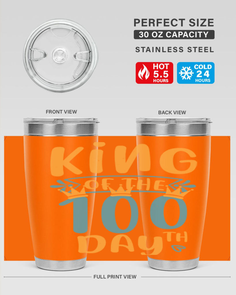 king of the th day 3#- 100 days of school- Tumbler