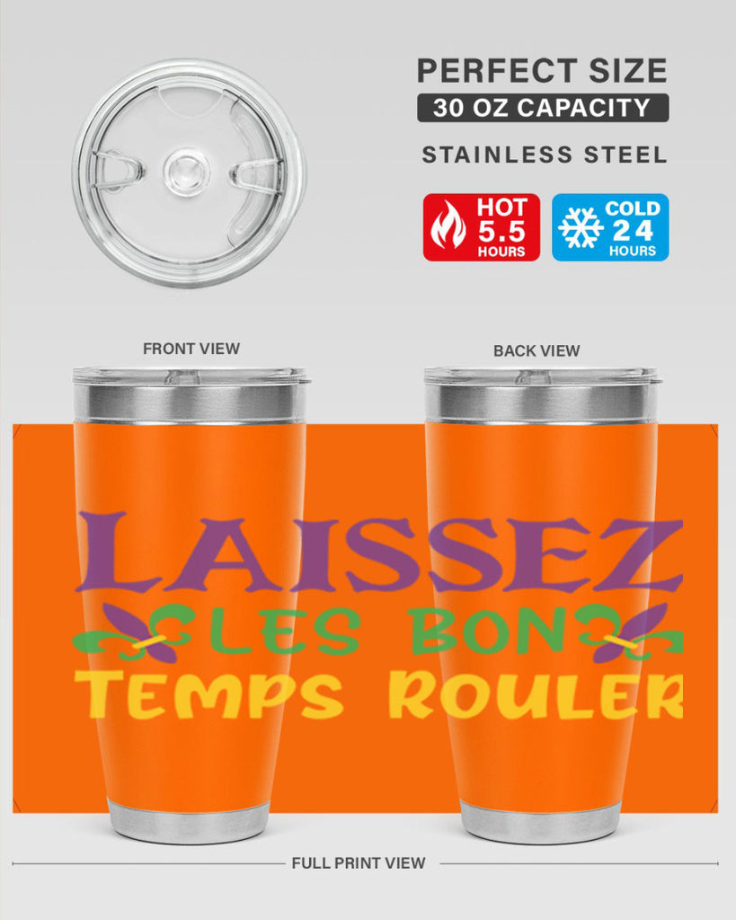 laissez les bon temps rouler 83#- mardi gras- Tumbler