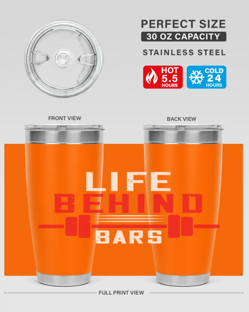 life behind bars 85#- gym- Tumbler