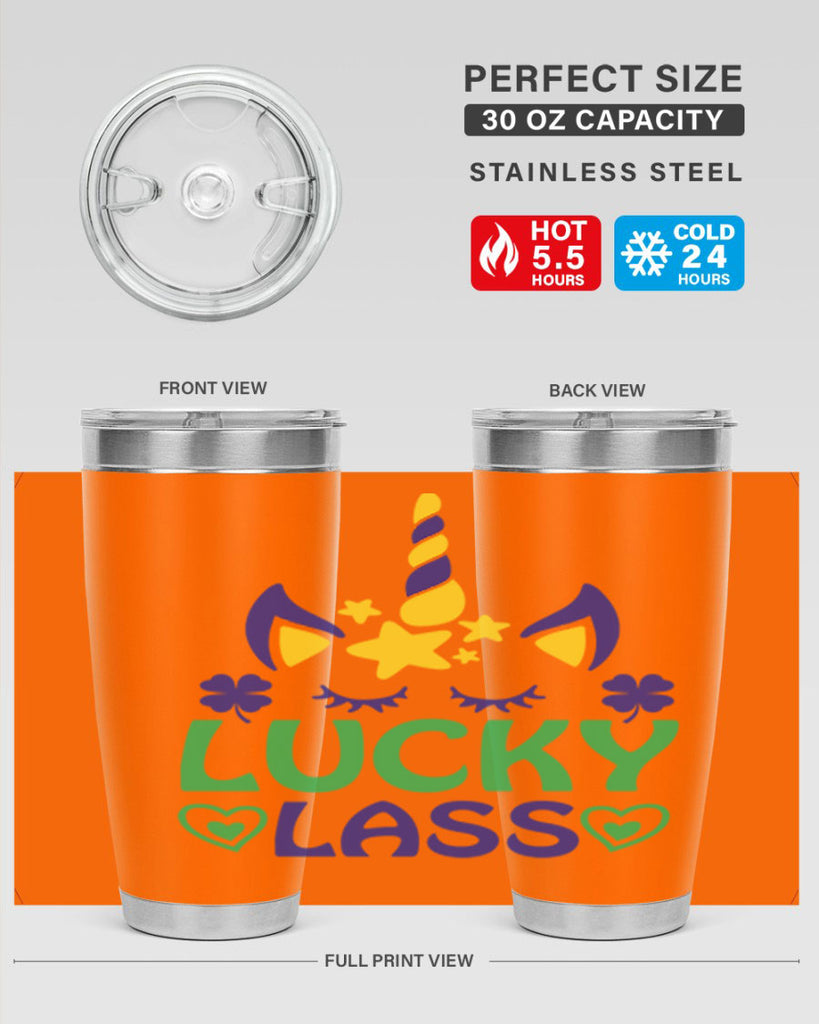 lucy lass 11#- mardi gras- Tumbler