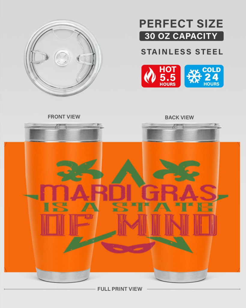 mardi gras is a state of mind 47#- mardi gras- Tumbler