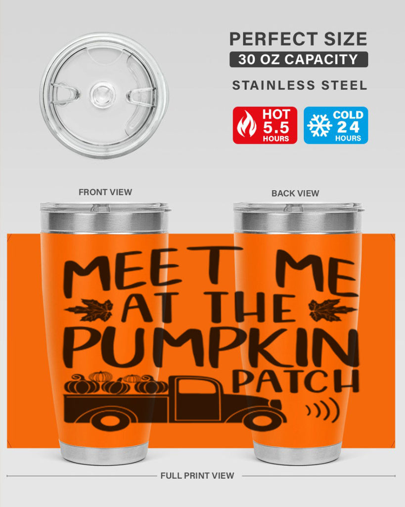 meet me at the pumpkin patch 423#- fall- Tumbler