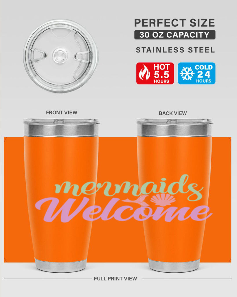 mermaids welcome 6#- mermaid- Tumbler