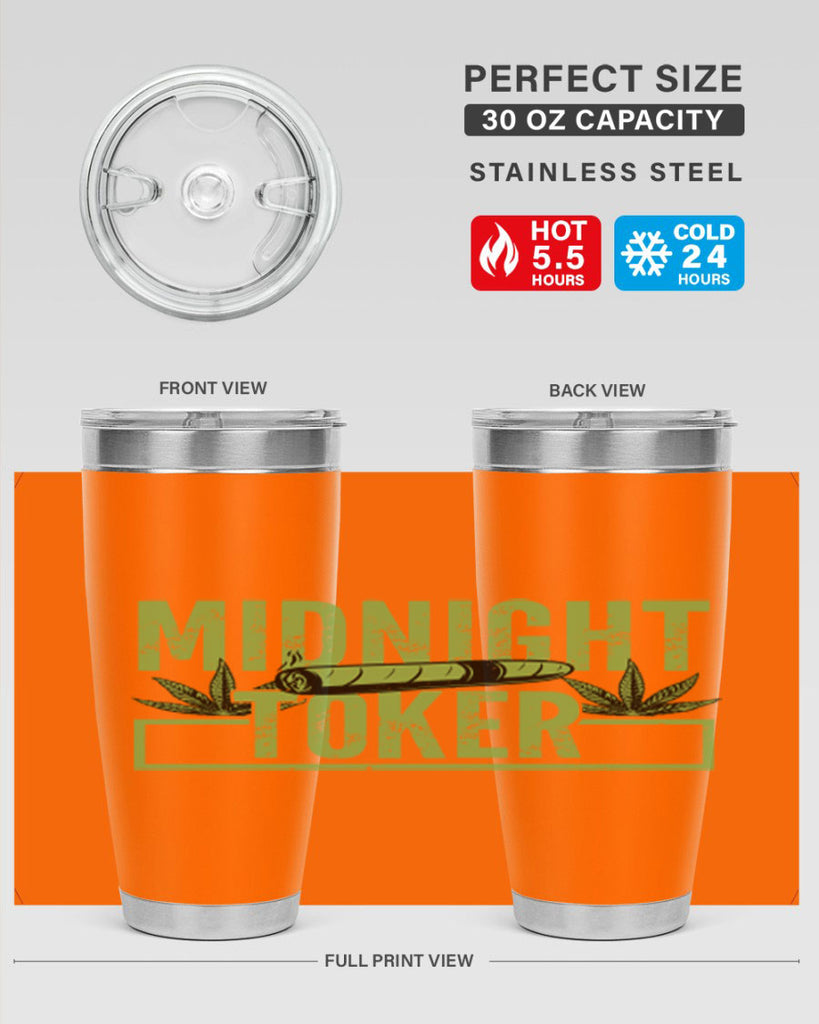 midnight toker 211#- marijuana- Tumbler