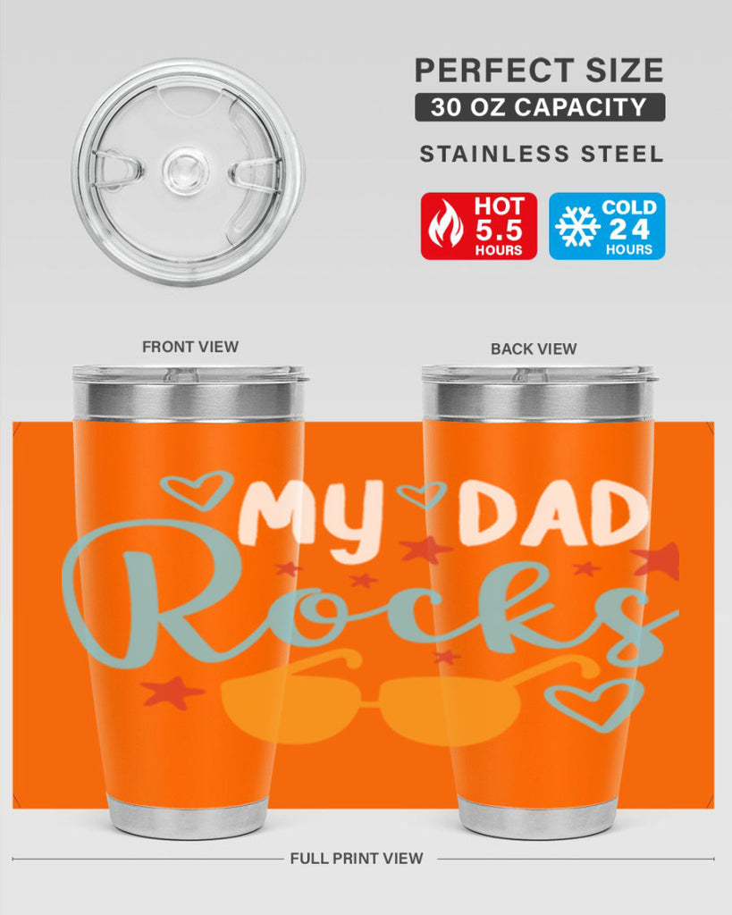 my dad rocks 83#- fathers day- Tumbler