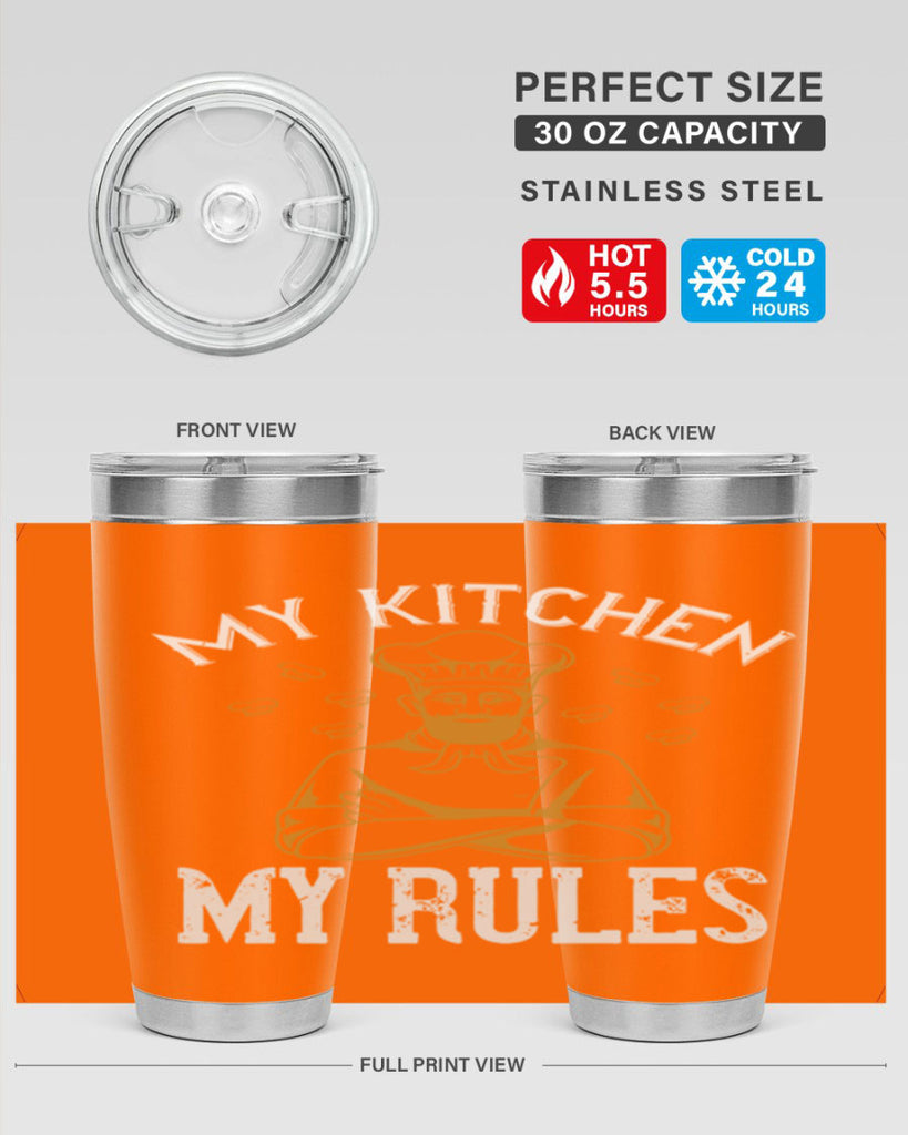 my kitchen my rules 15#- cooking- Tumbler