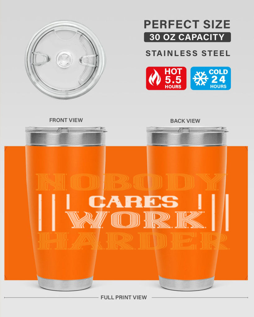 nobody i cares work herder 78#- gym- Tumbler