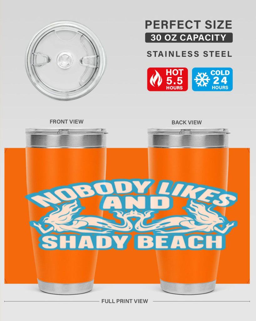 nobody likes and shady beach 519#- mermaid- Tumbler