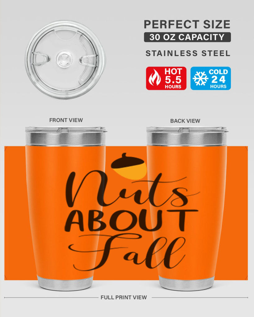 nuts about fall 445#- fall- Tumbler