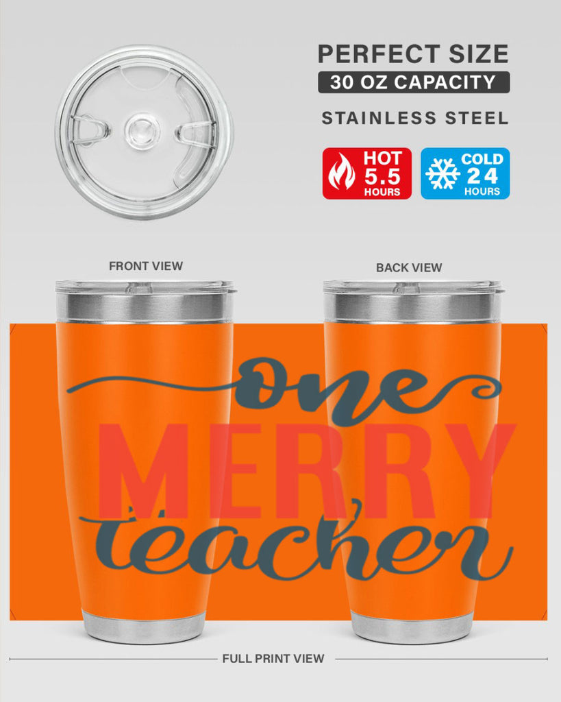 one merry teacher Style 161#- teacher- tumbler