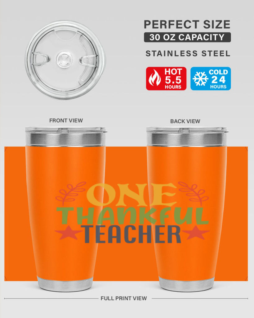 one thankful teacher Style 157#- teacher- tumbler