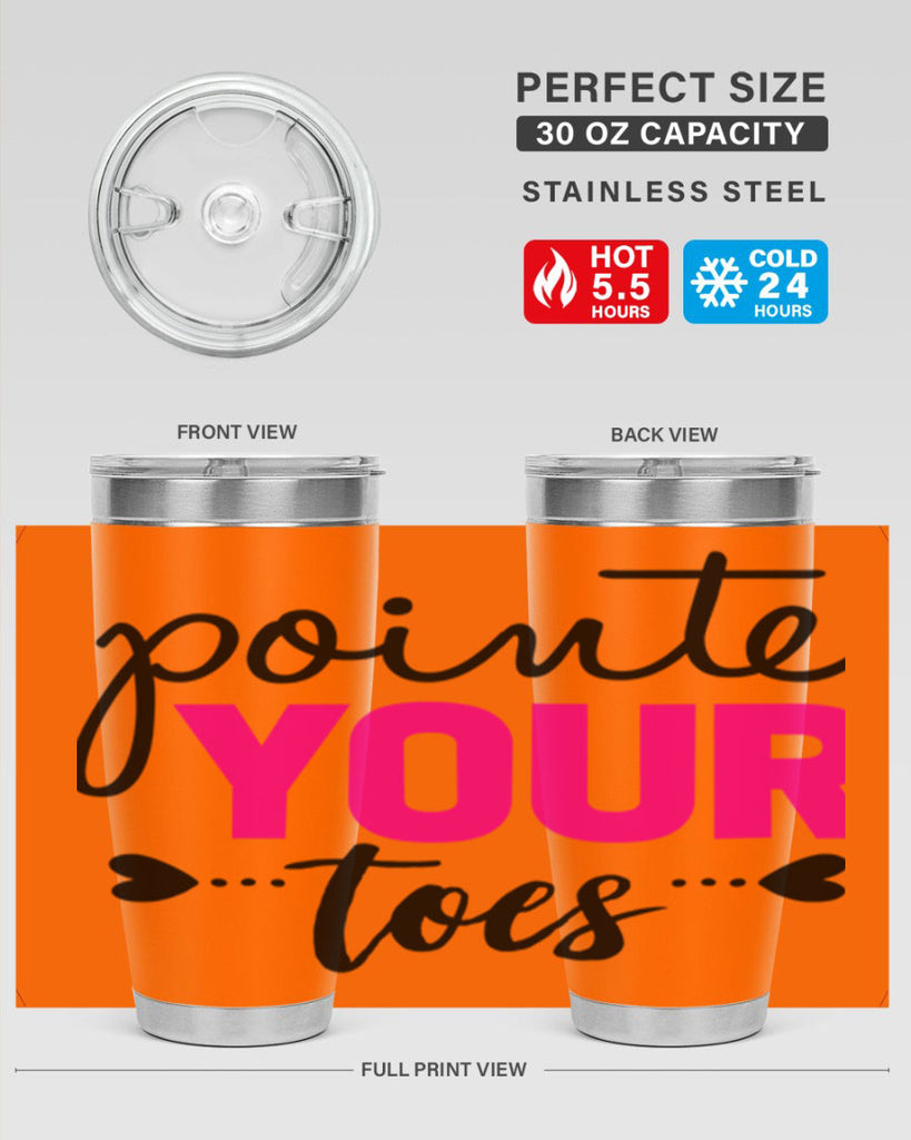 pointe your toes 71#- ballet- Tumbler