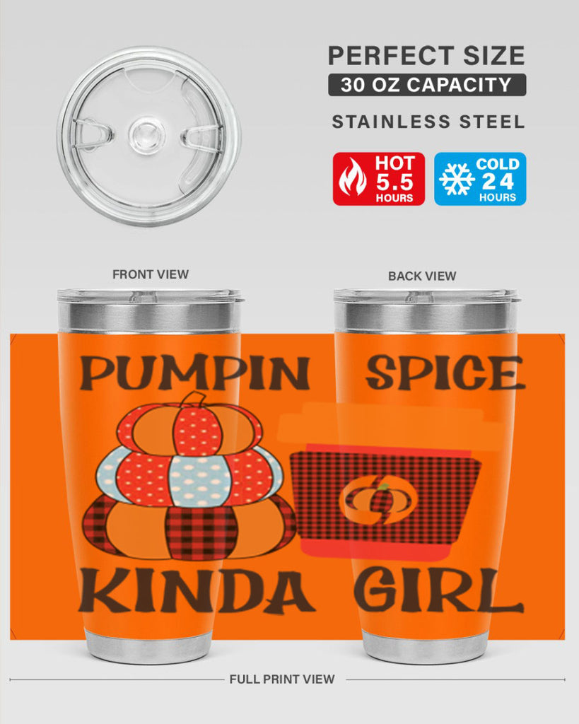 pumpkin spice kinda girl 551#- fall- Tumbler