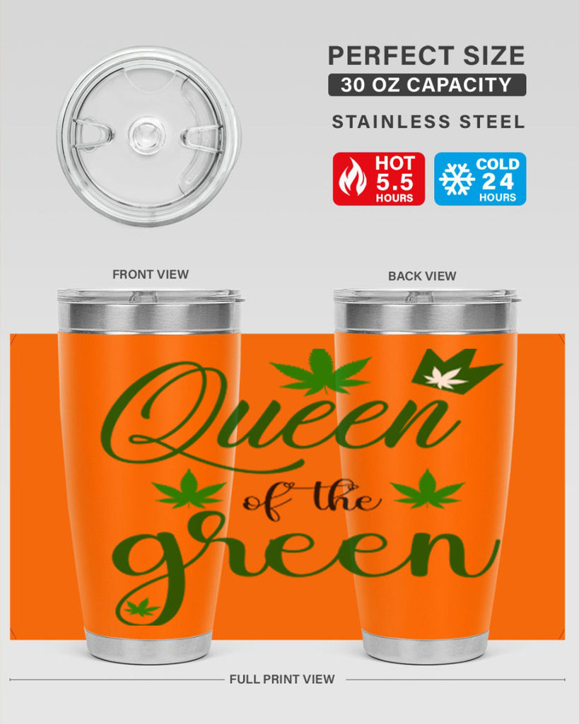 queen of the green 222#- marijuana- Tumbler