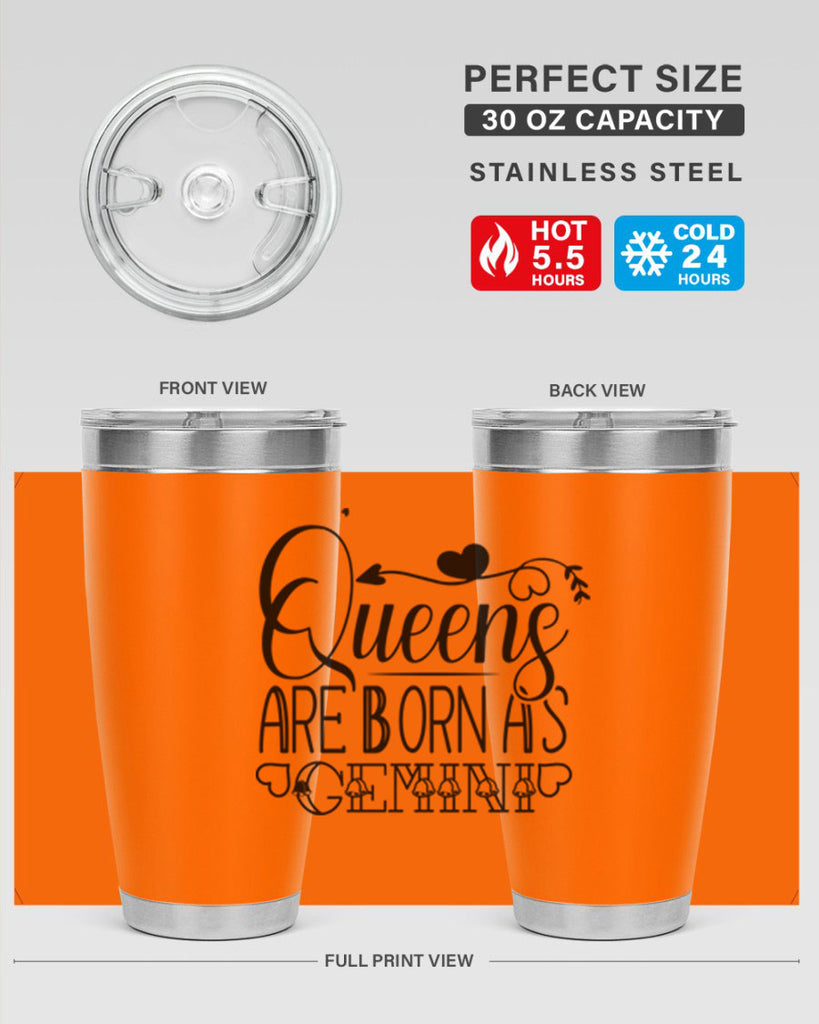 queens are born as Gemini 390#- zodiac- Tumbler