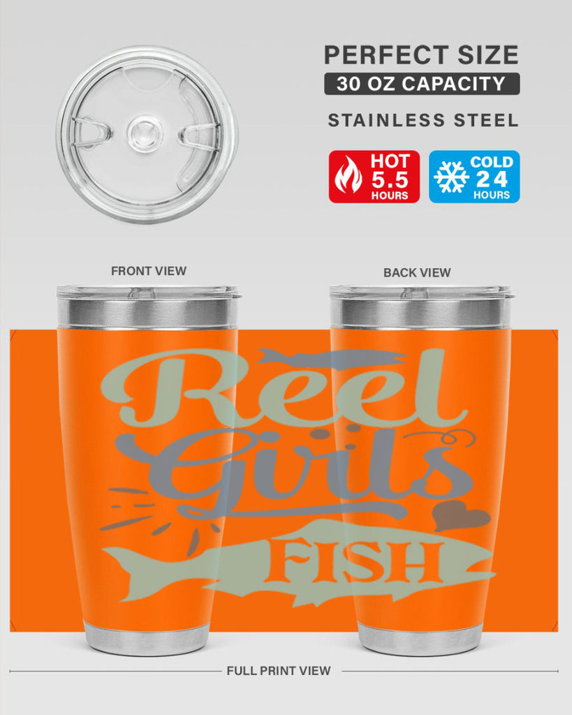 reel girls fish 198#- fishing- Tumbler