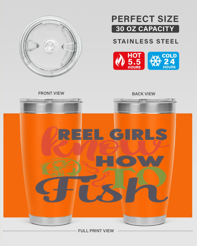 reel girls know how to fish 197#- fishing- Tumbler