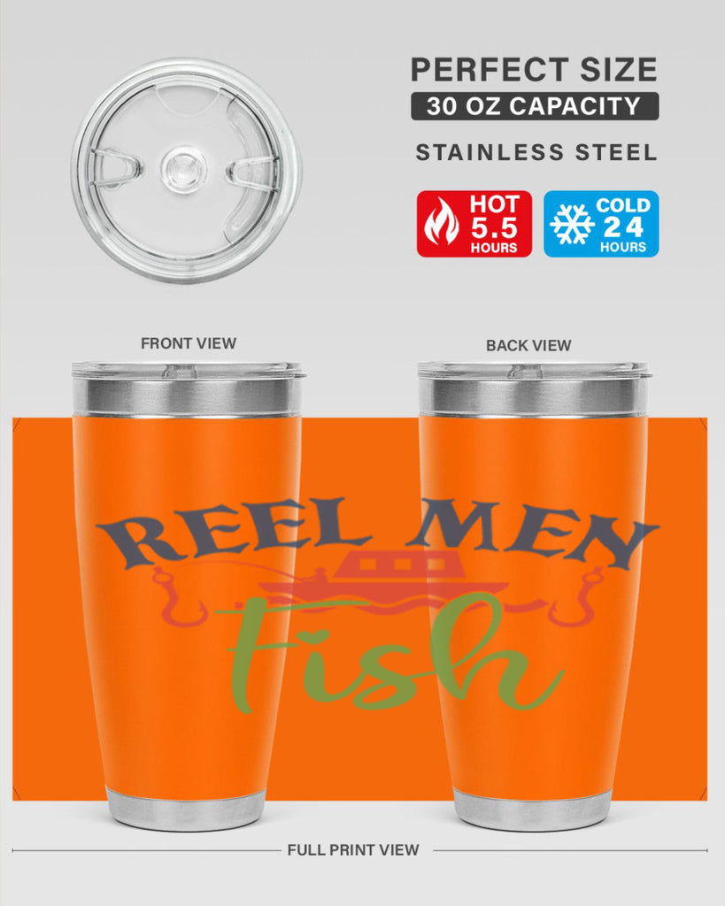 reel men fish 196#- fishing- Tumbler