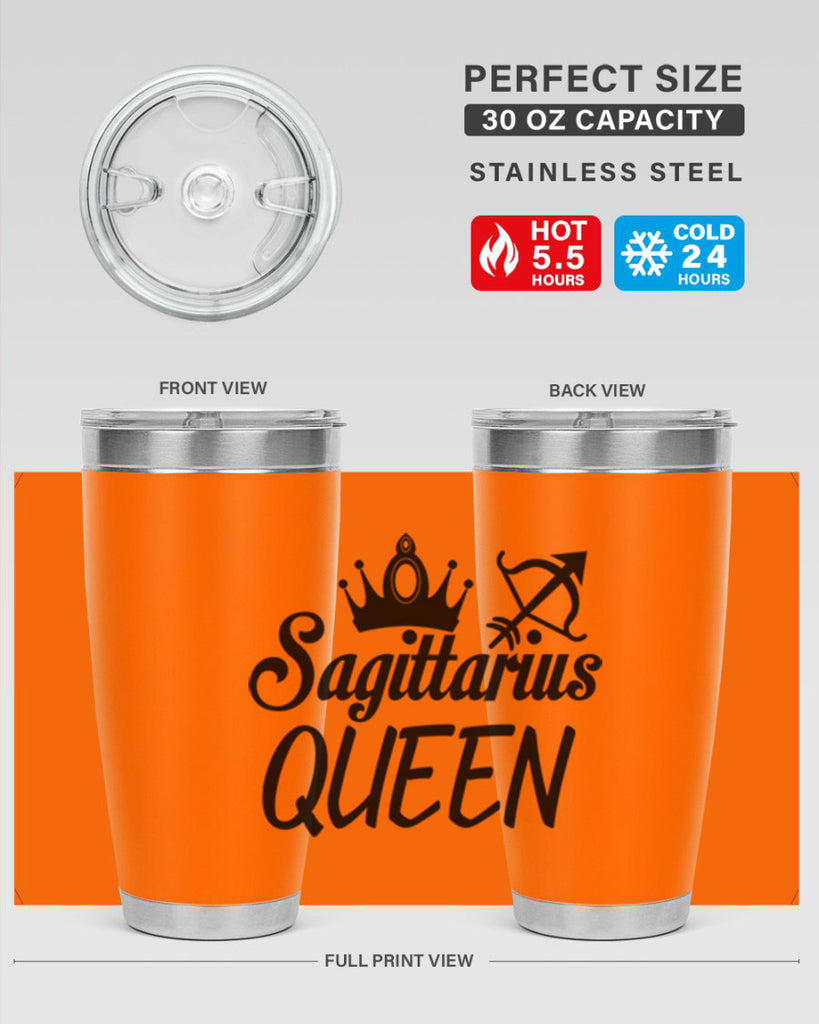 sagittarius queen 412#- zodiac- Tumbler