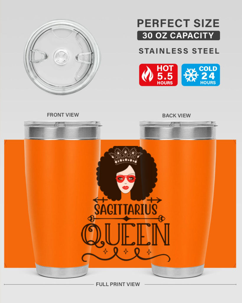 sagittarius queen 414#- zodiac- Tumbler