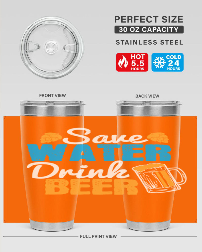 save water drink beer 12#- beer- Tumbler