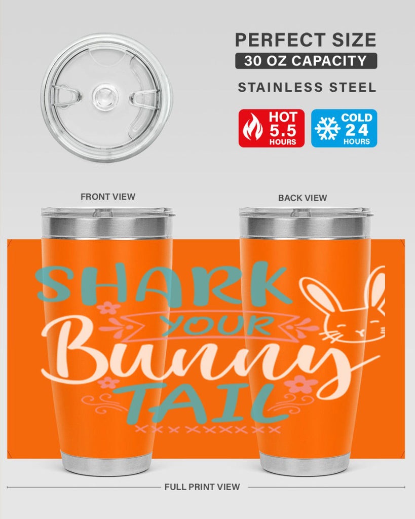 shark your bunny tail 9#- easter- Tumbler