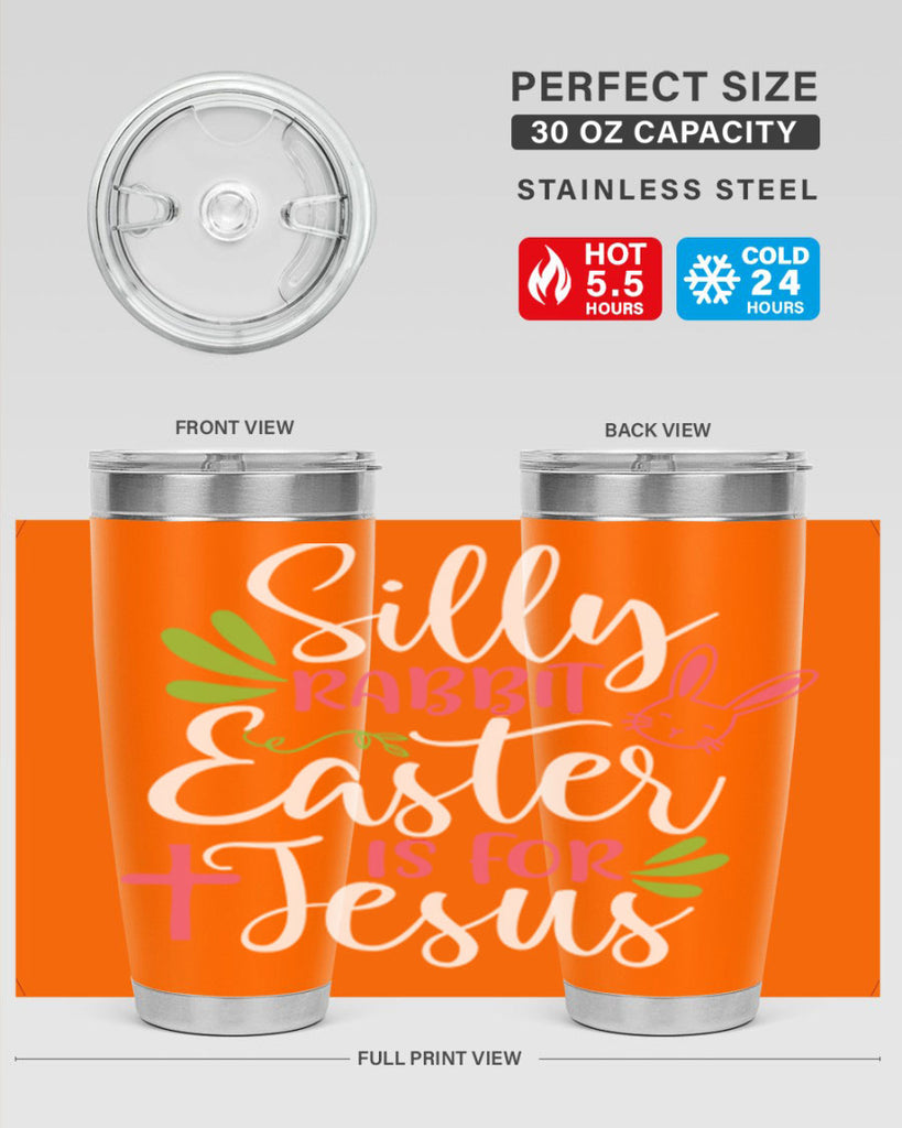 silly rabbit easter is for jesus 8#- easter- Tumbler