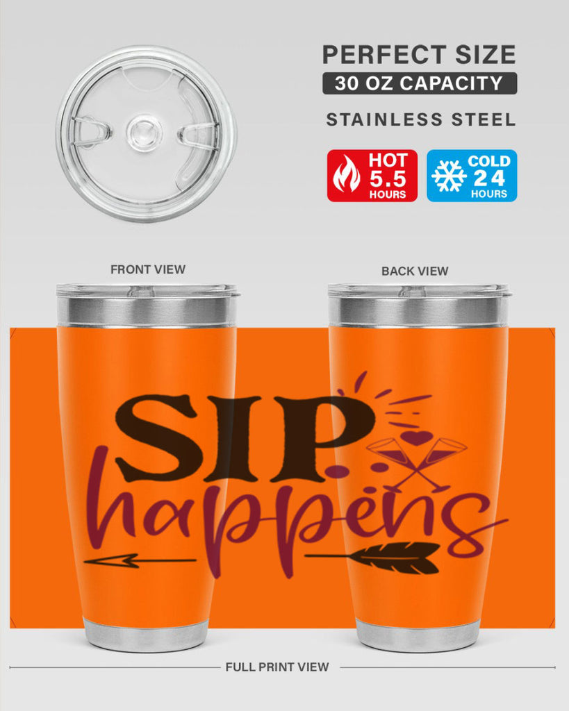 sip happens 164#- wine- Tumbler