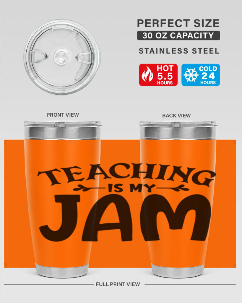 teaching is my jam Style 125#- teacher- tumbler