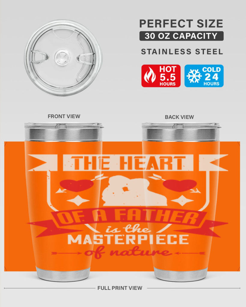 the heart of a father 159#- fathers day- Tumbler