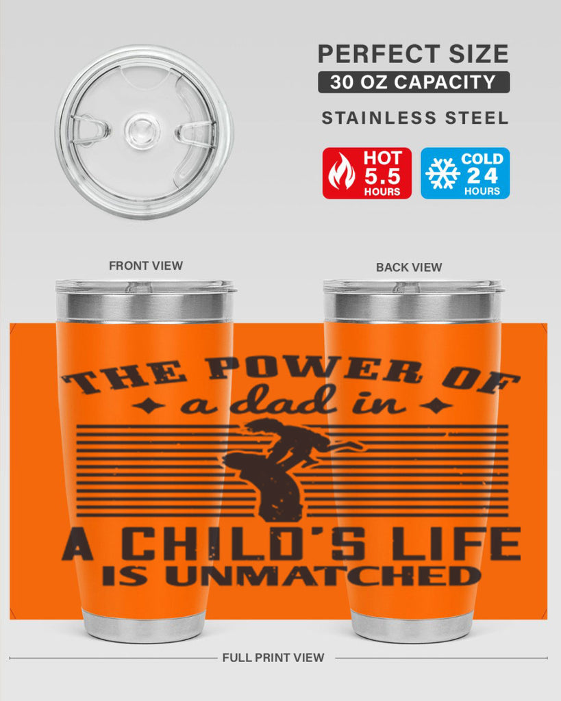 the power of a dad 150#- fathers day- Tumbler