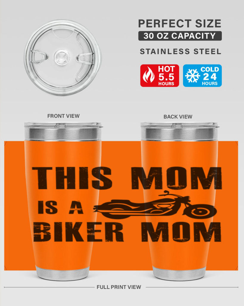 this mom is a biker mom 35#- mom- Tumbler