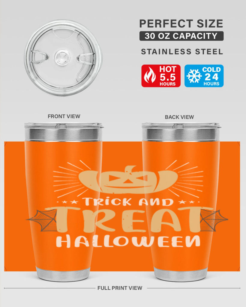 trick and treat halloween 125#- halloween- Tumbler