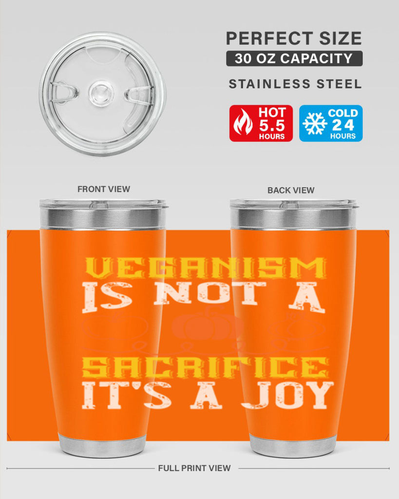 veganism is not a sacrificeits a joy 17#- vegan- Tumbler
