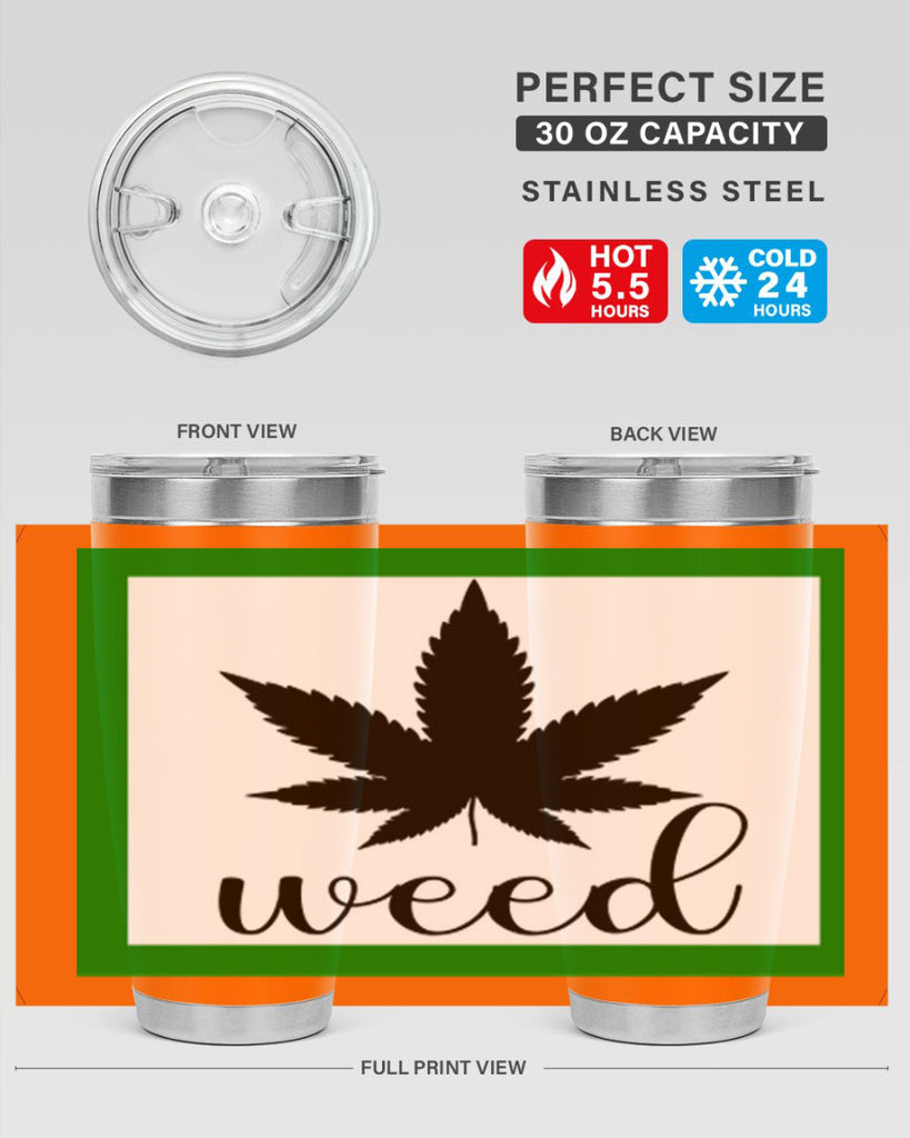 weed art 283#- marijuana- Tumbler