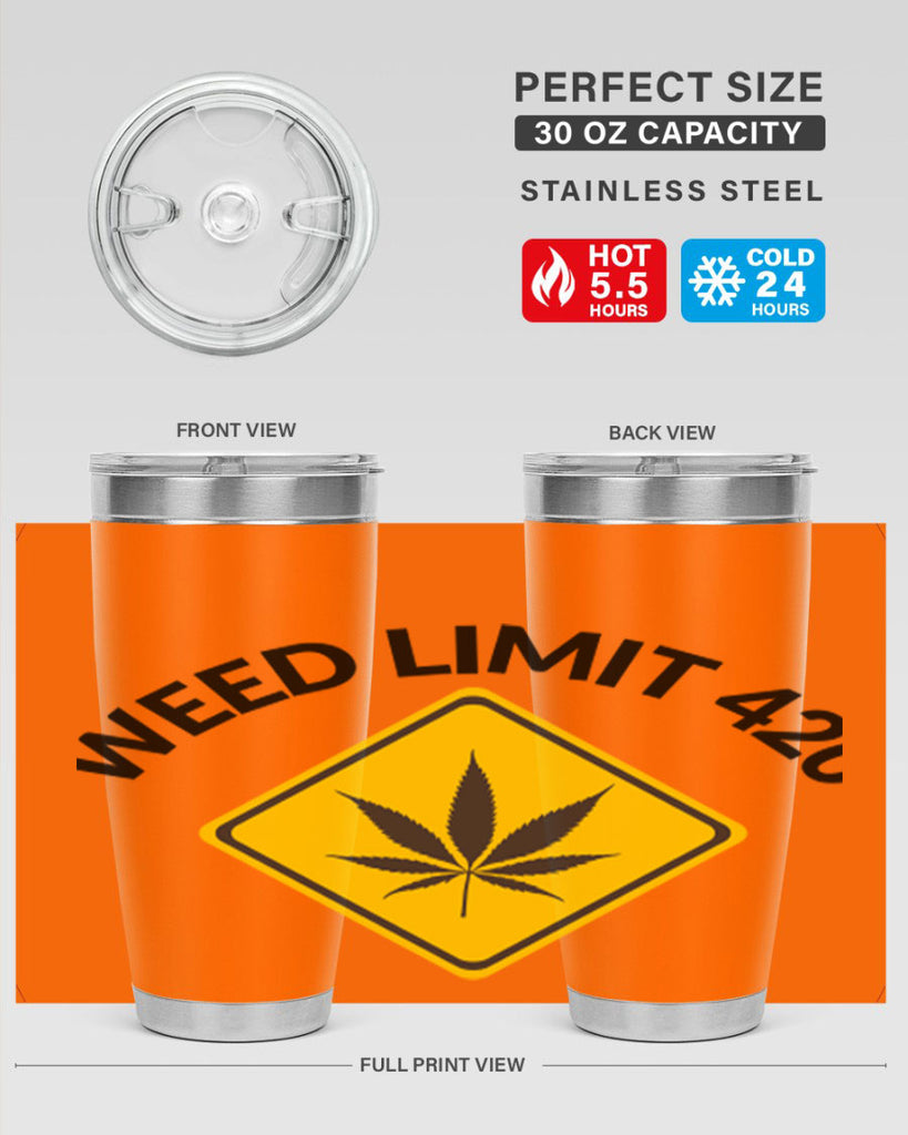 weed limit 420 a 290#- marijuana- Tumbler