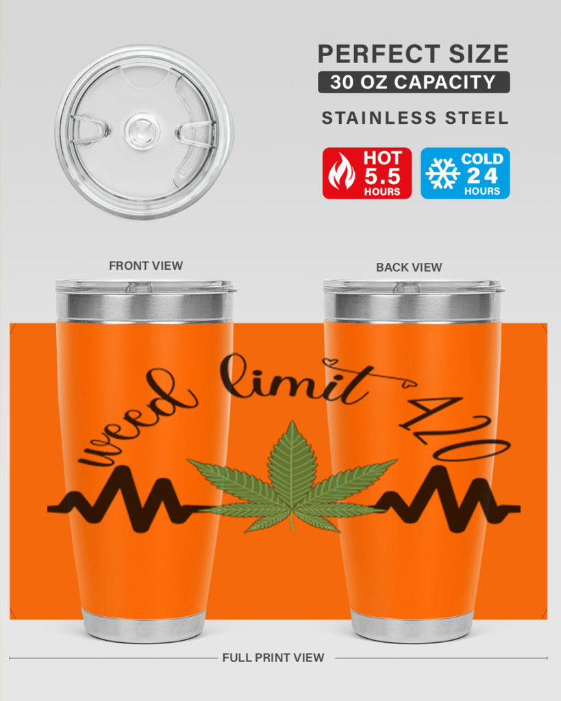 weed limit 420 cannabis heartbeat 292#- marijuana- Tumbler