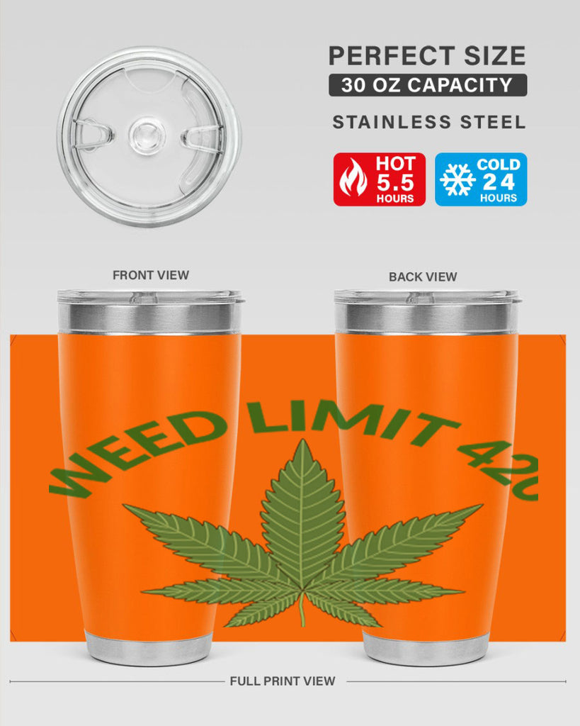 weed limit 420 sd 293#- marijuana- Tumbler