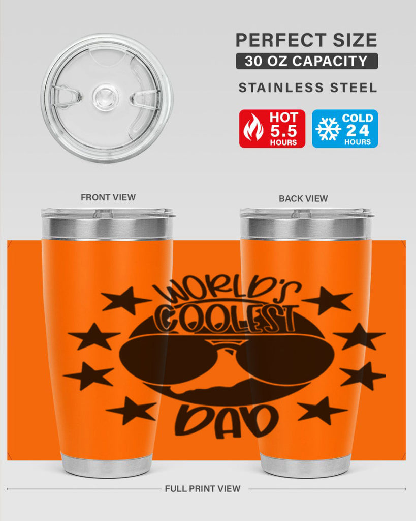 worlds coolest dad 11#- fathers day- Tumbler