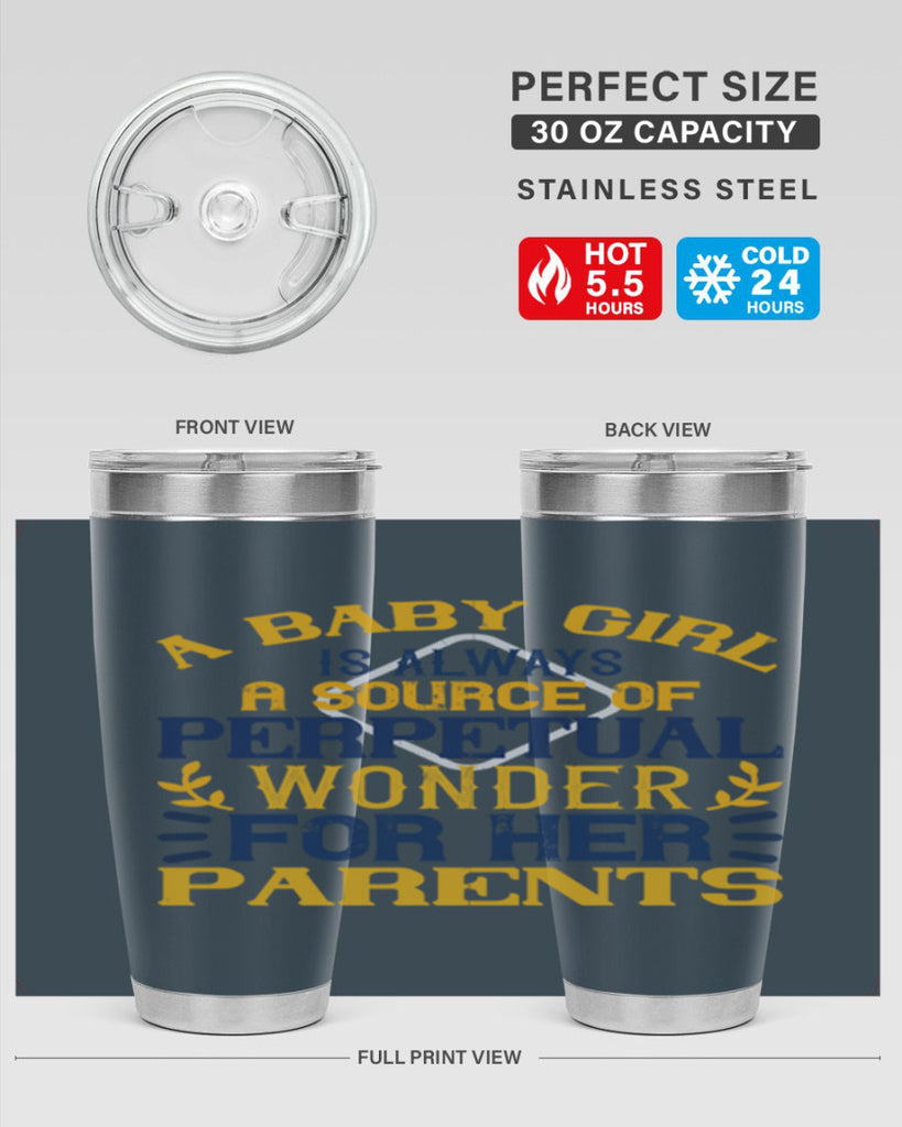 A baby girl is always a source of perpetual wonder for her parents Style 142#- baby- tumbler