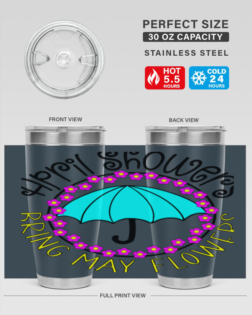 April showers21#- spring- Tumbler