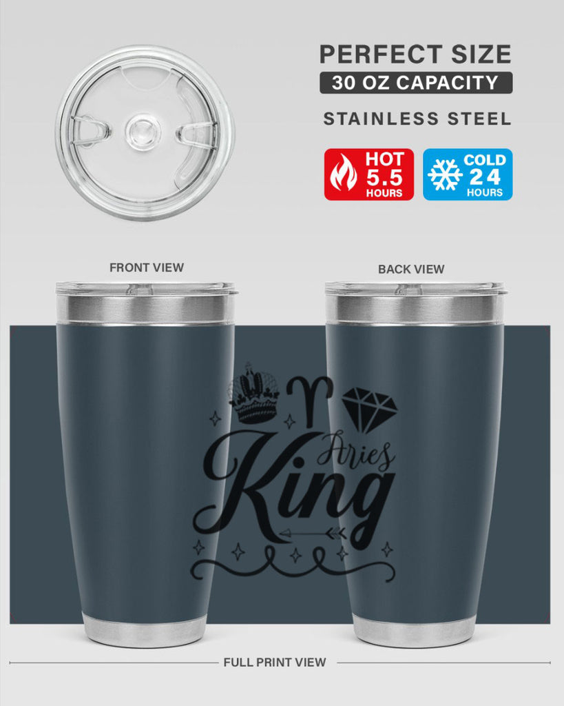 Aries king 111#- zodiac- Tumbler