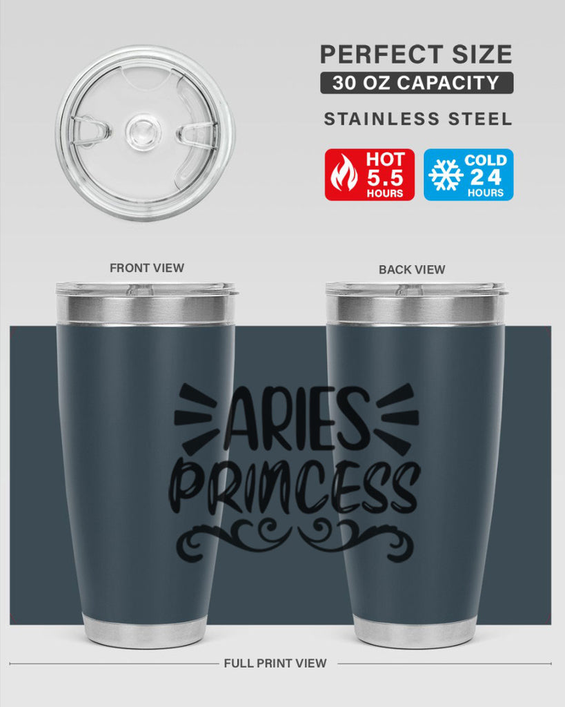 Aries princess 117#- zodiac- Tumbler