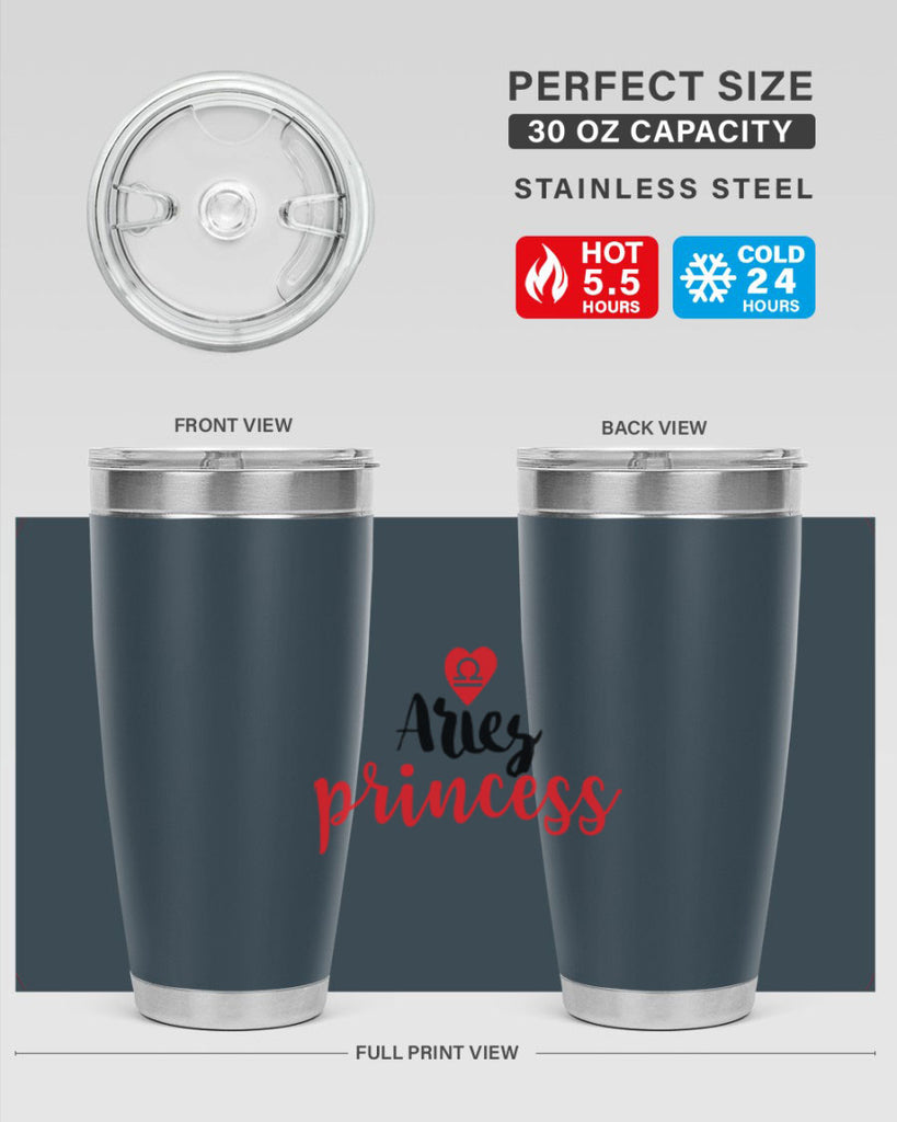 Aries princess 98#- zodiac- Tumbler