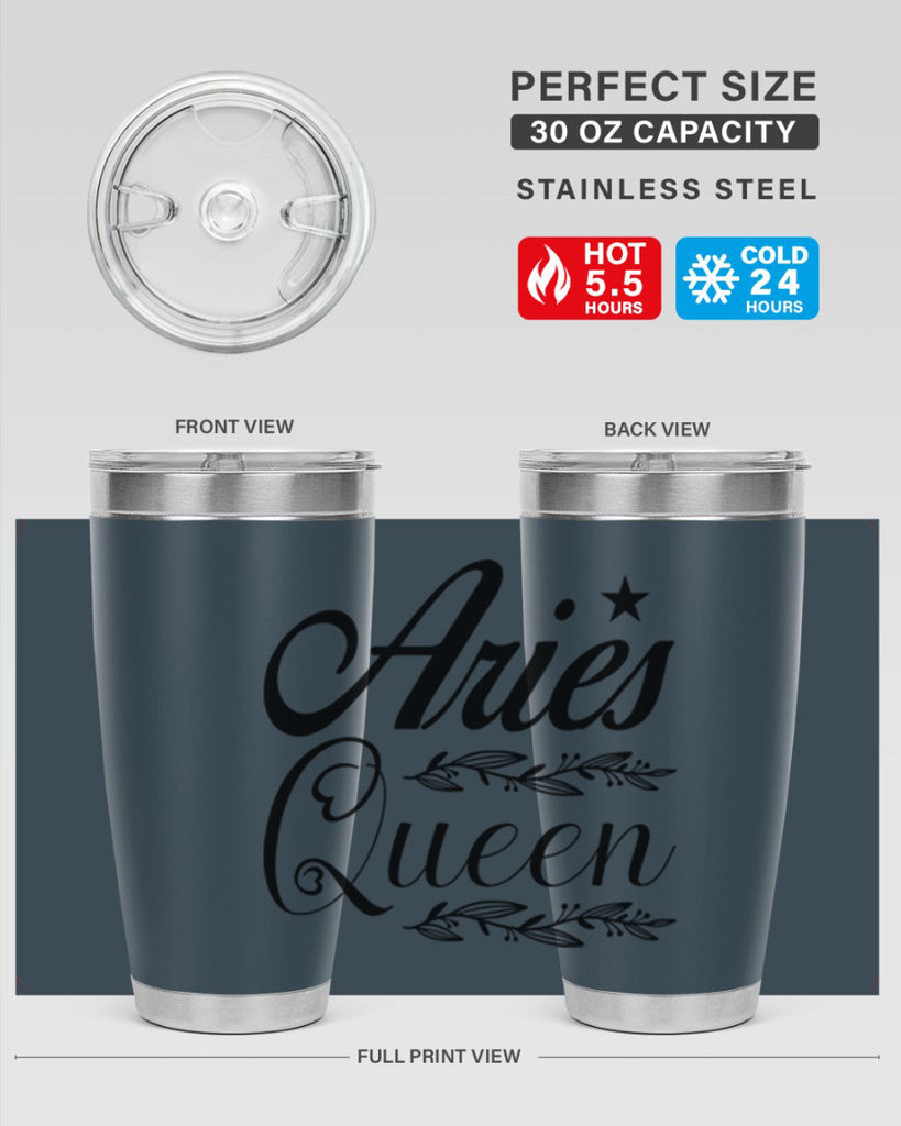 Aries queen 119#- zodiac- Tumbler
