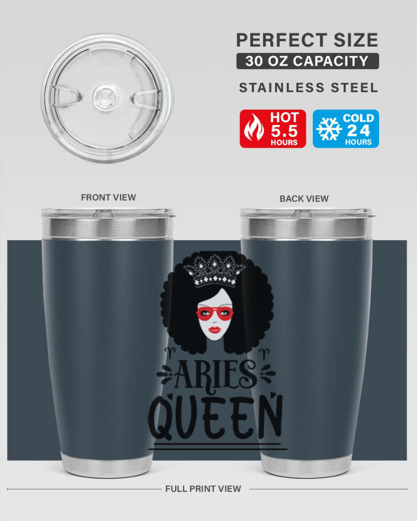 Aries queen 120#- zodiac- Tumbler