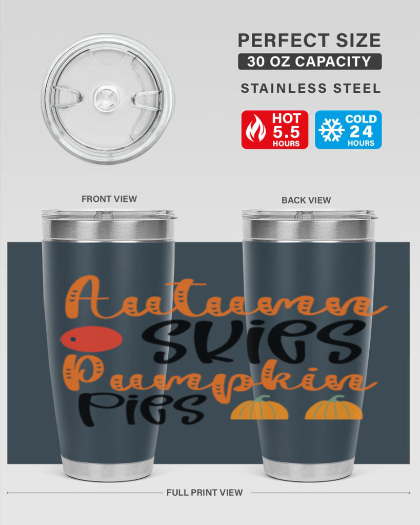 Autumn Skies Pumpkin Pies 30#- fall- Tumbler