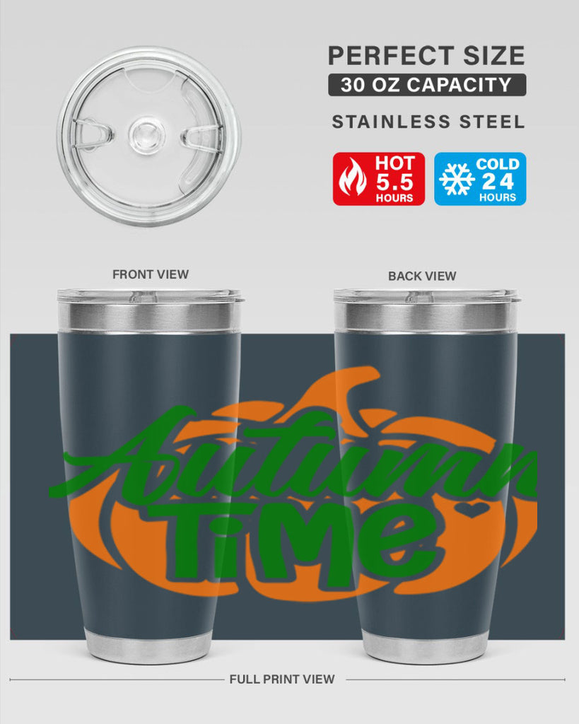 Autumn Time 34#- fall- Tumbler