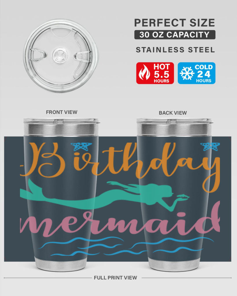 Birthday Mermaid Design 79#- mermaid- Tumbler