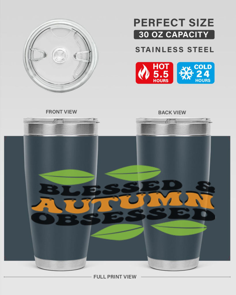 Blessed Autumn Obsessed 48#- fall- Tumbler